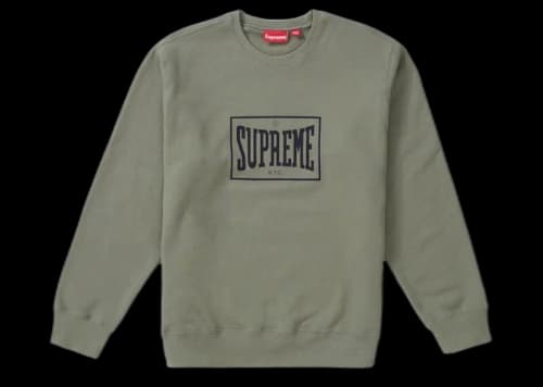 Supreme Warm Up Crewneck Light Olive