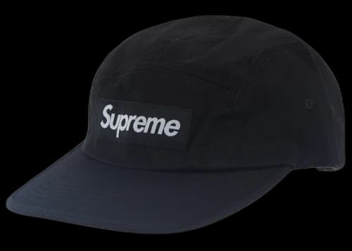 Supreme Washed Chino Twill Camp Cap SS24 Black