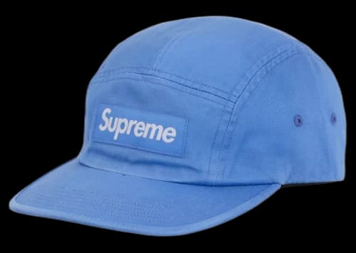 Supreme Washed Chino Twill Camp Cap SS24 Blue