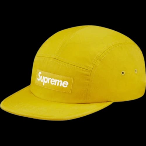 Supreme Washed Chino Twill Camp Cap Sulphur