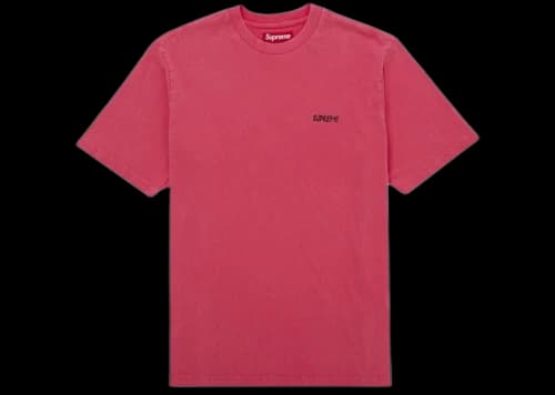 Supreme Washed S/S Top Red