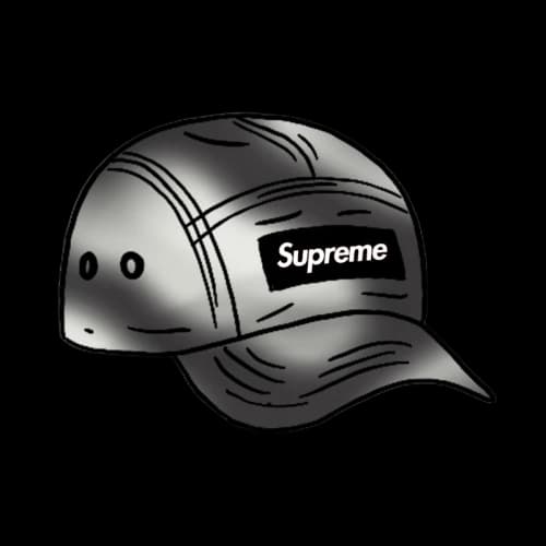 Supreme Washed Satin Camo Camp Cap Snow Camo
