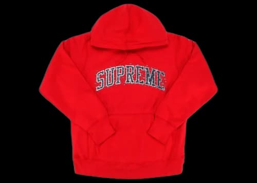 Supreme Water Arc Hooded Sweatshirt Red