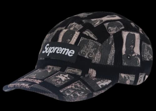 Supreme Weirdo Dave Corduroy Camp Cap Black