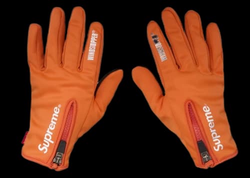 Supreme WINDSTOPPER Zip Gloves Orange