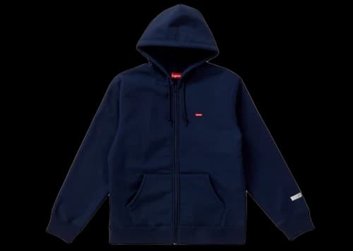 Supreme WINDSTOPPER Zip Up Hooded Sweatshirt Navy