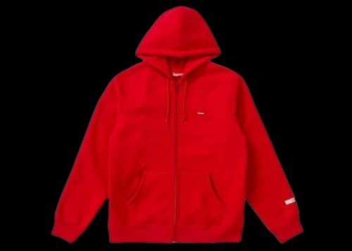 Supreme WINDSTOPPER Zip Up Hooded Sweatshirt Red
