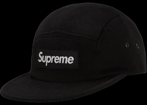 Supreme Wool Camp Cap Black