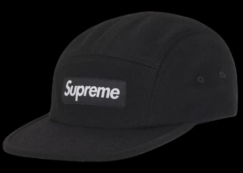 Supreme Wool Camp Cap (FW25) Black