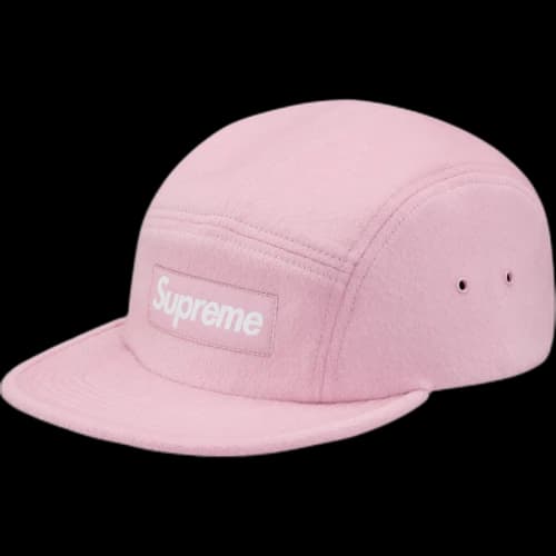 Supreme Wool Camp Cap Pink