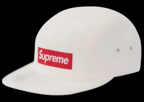 Supreme Wool Camp Cap FW19 White