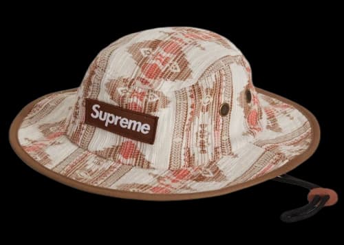 Supreme Woven Pattern Boonie Tan