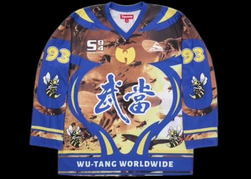 Supreme Wu-Tang Clan Hockey Jersey Blue