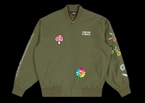 Takashi Murakami +44 Metamorphosis Bomber Jacket Olive