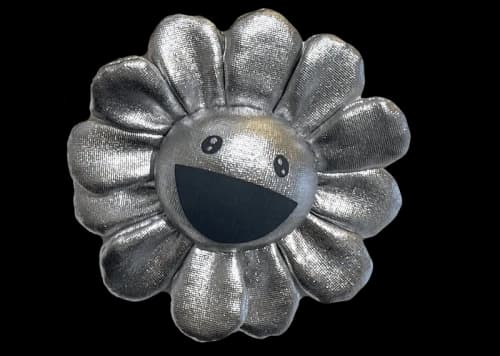 Takashi Murakami ComplexCon Flower Plush Pin Silver