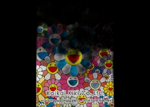 Takashi Murakami Flower Pin Blue/White
