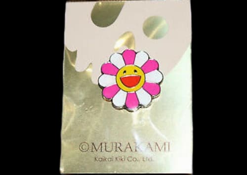 Takashi Murakami Flower Pin Pink/White