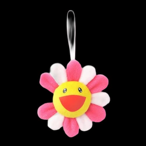 Takashi Murakami Flower Plush Pin Pink