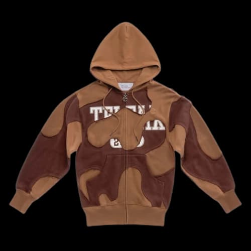 Telfar Camo Hoodie Chocolate