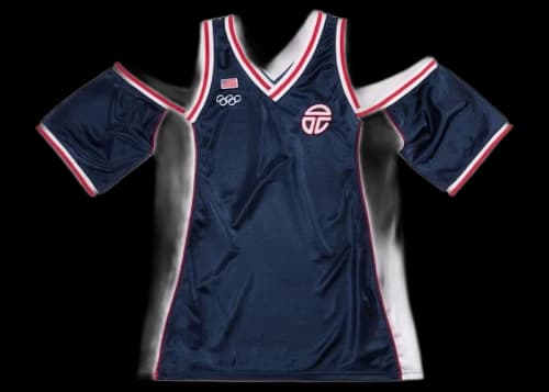 Telfar Liberia Triple V-neck Jersey Navy