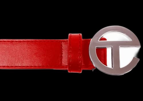 Telfar Logo Belt Red