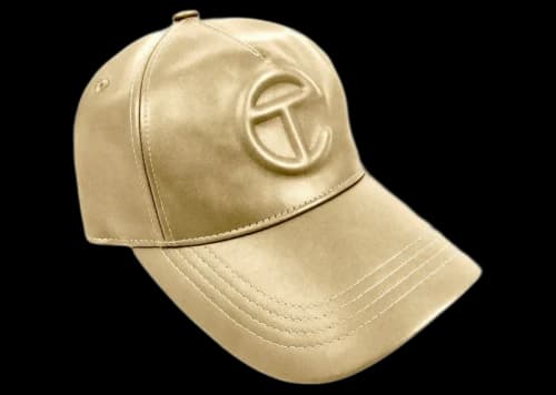 Telfar Logo Embossed Hat Gold
