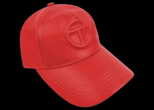 Telfar Logo Embossed Hat Red