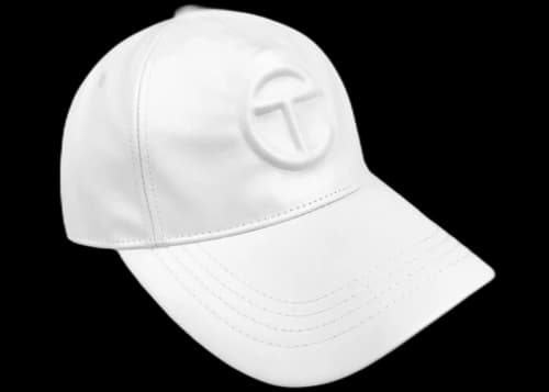 Telfar Logo Embossed Hat White