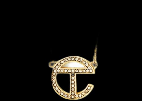 Telfar Logo Pendant Gold