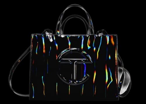 Telfar Medium Shopping Bag Black Rainbow