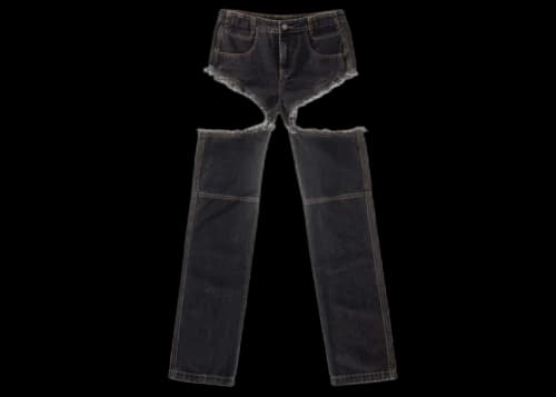 Telfar Thigh-Hole Jean Black