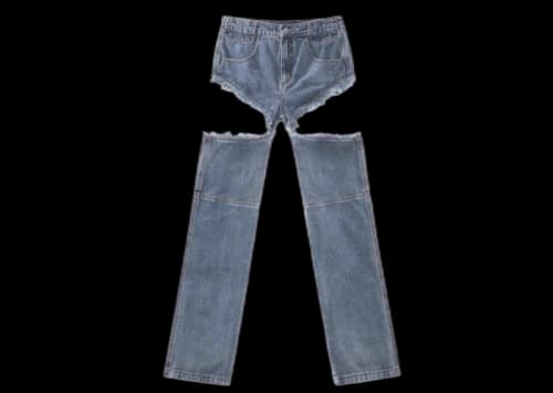 Telfar Thigh-Hole Jean Blue