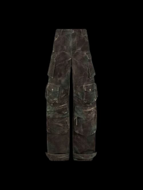 The Attico Fern Pants Green Camouflage