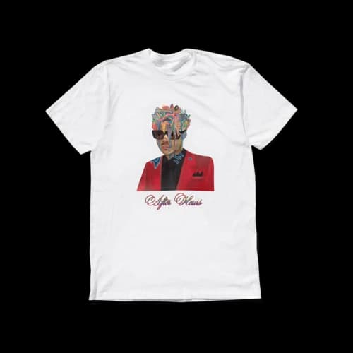 The Weeknd Mrdr Brvdo Brain Drip Tee White