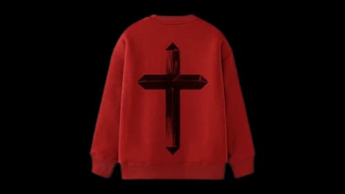 The Weeknd Starboy Crewneck Red