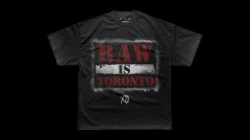 The Weeknd XO x WWE Raw is Toronto T-shirt Black