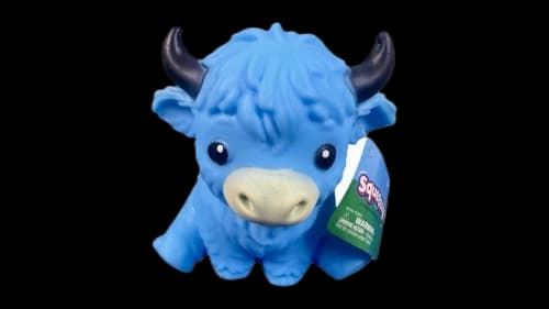 Toymendous Highland Cow Squishy Fidget Toy Blue