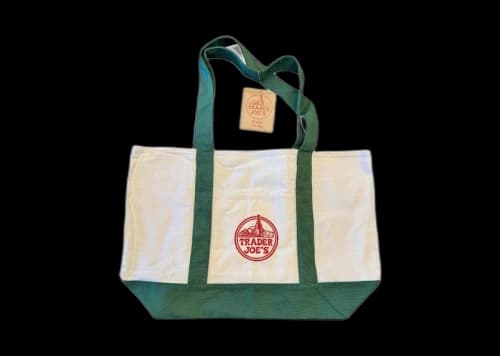 Trader Joe's Large Shopping Tote Bag Green