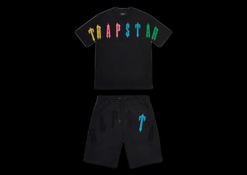 Trapstar Irongate Arch 2.0 Short Set Black/Candy