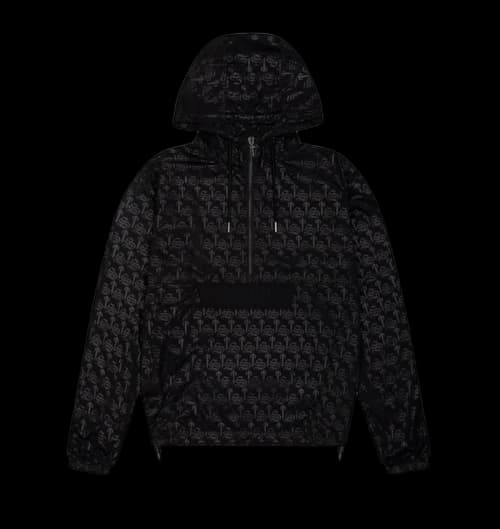 Trapstar Premium Irongate Monogram Windbreaker Black