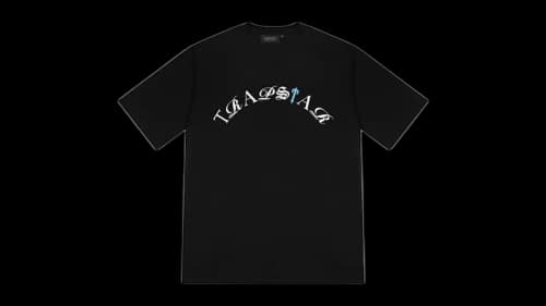 Trapstar Script Tee Black/Teal