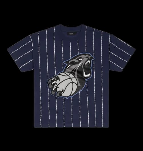 Trapstar Trap League Pinstripe T-shirt Navy