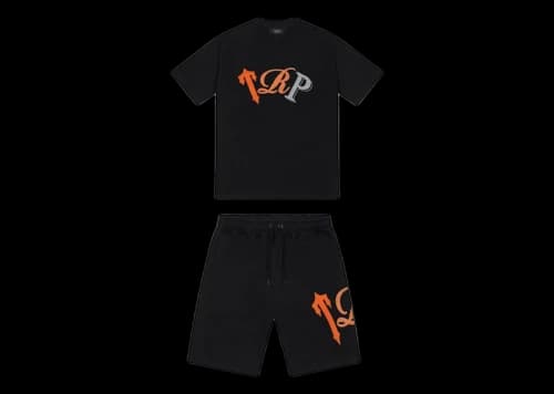Trapstar TRP Short Set Black/Orange