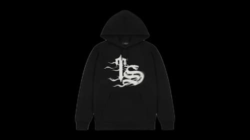 Trapstar TS Flame Print Hoodie Black