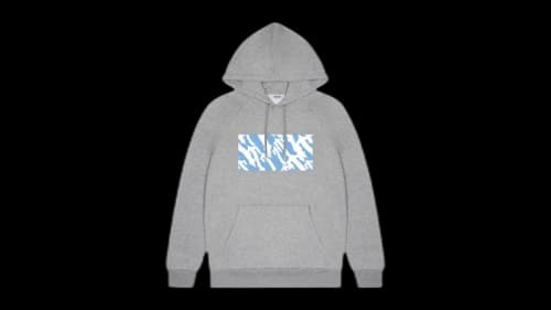 Trapstar Wavy T Box Hoodie Grey/Blue