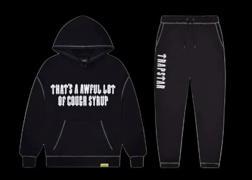 Trapstar x Cough Syrup Tracksuit Black