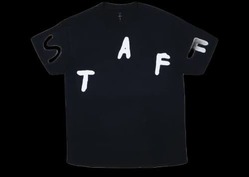 Travis Scott Astrofest 2019 Staff Embossed Tee Black