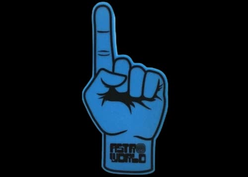 Travis Scott Astroworld Foam Finger Blue