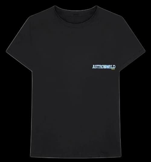 Travis Scott Astroworld Tour Launch T-Shirt Black