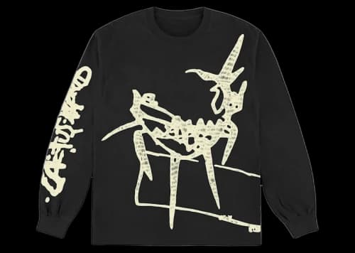 Travis Scott Barbed Wire Long Sleeve Tee Black